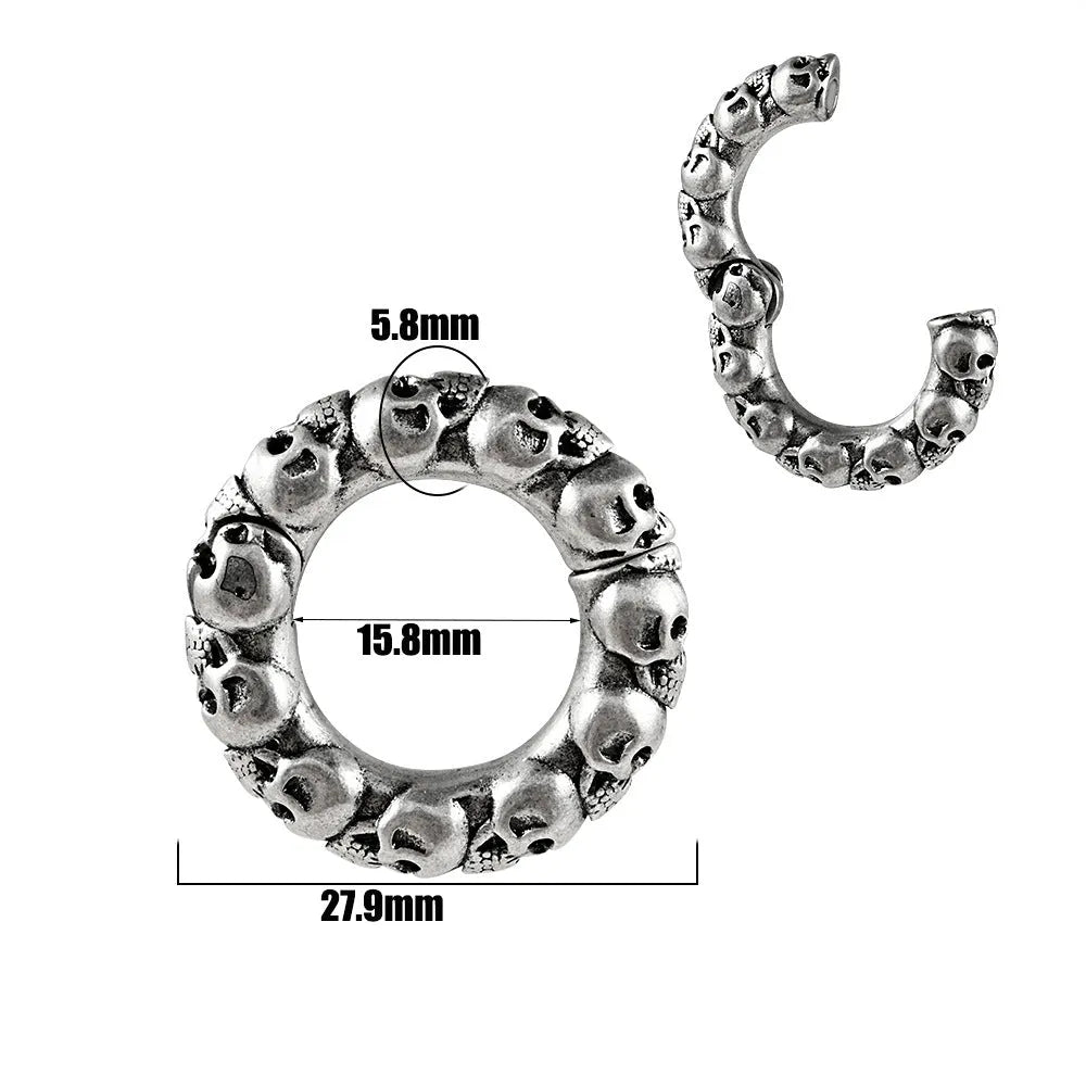 Stainless steel earrings with totem pattern design in various electroplated colours