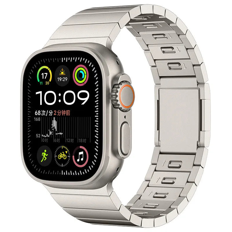 Stainless steel magnetic buckle watch strap for Apple Watch in multiple colour options