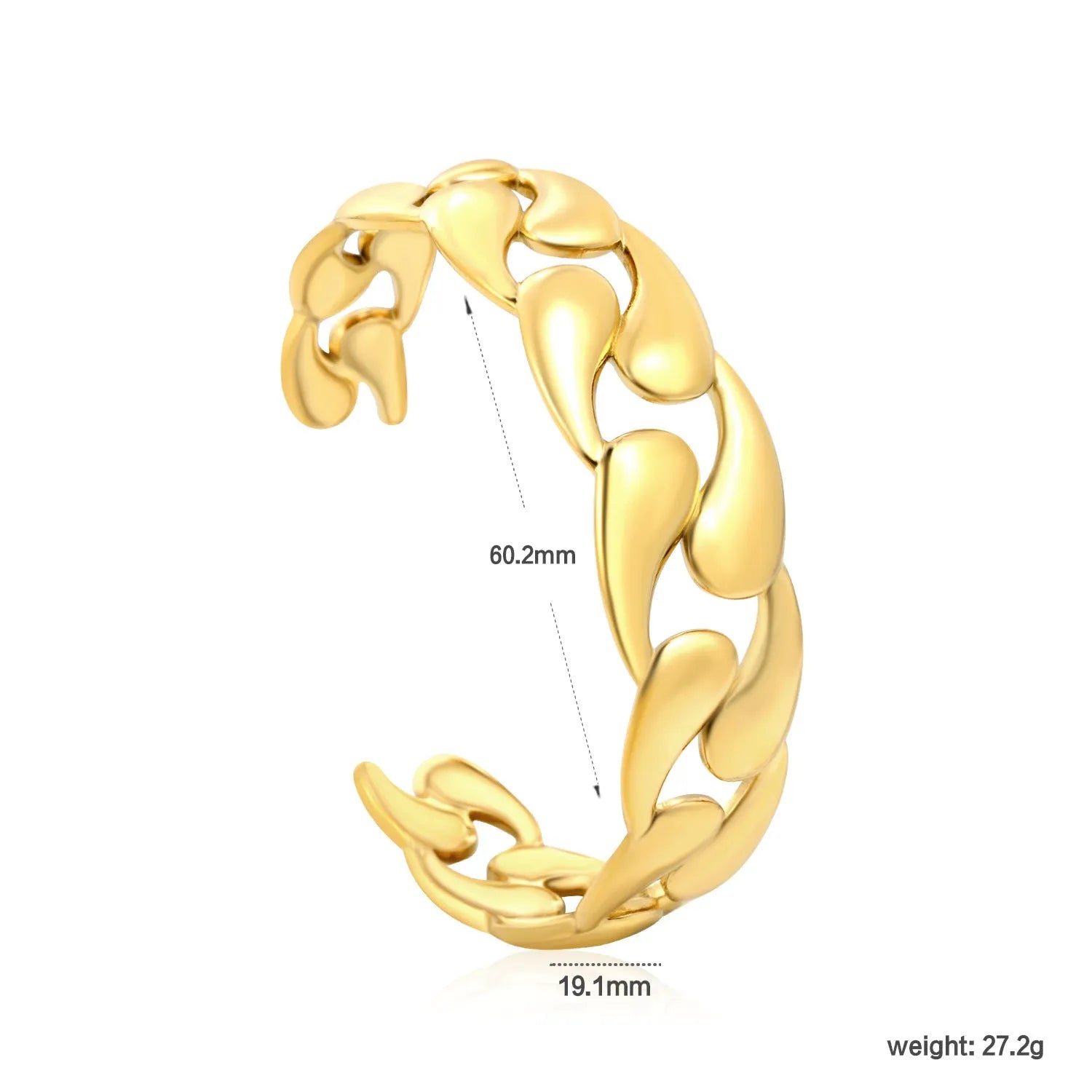 A stainless steel bracelet in an advanced European style design on a wrist.