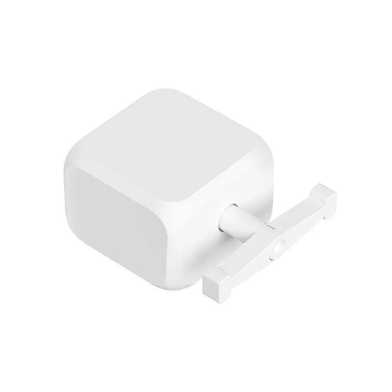 Small white Bluetooth rocker arm finger robot remote control with dimensions 53mm by 29mm by 14mm.