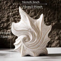 French art ceramic vase with coloured glaze finish and hexagon shape