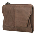Genuine cowhide leather coin purse with lock closure in a choice of six colours including black, brown and olive green.