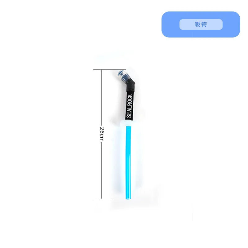 Plastic portable drinking straw for mountain climbing and cycling off-road use