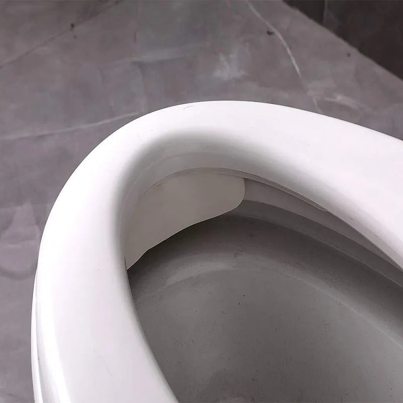 White PVC toilet urine blocking board for children's toilet training and splash prevention