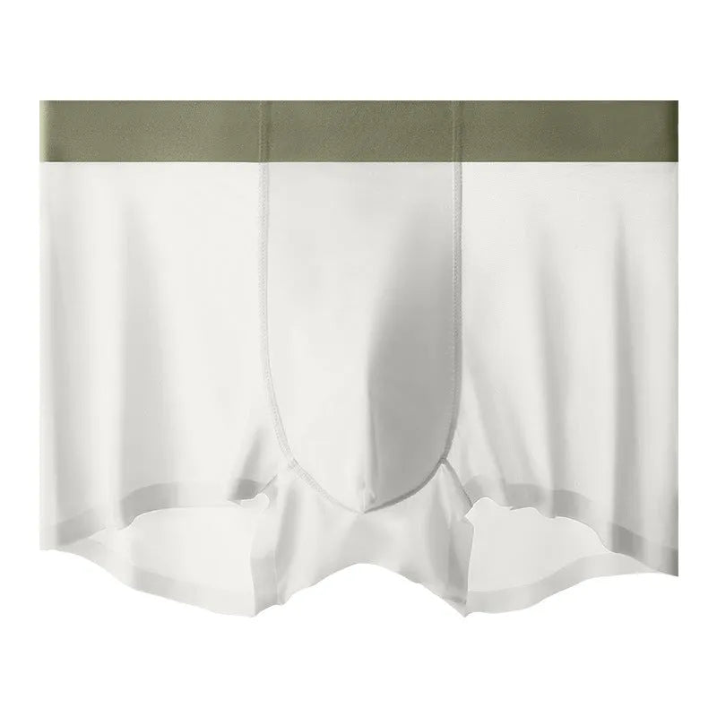 Men's graphene ice silk seamless shorts in multiple colours with hip-lifting design