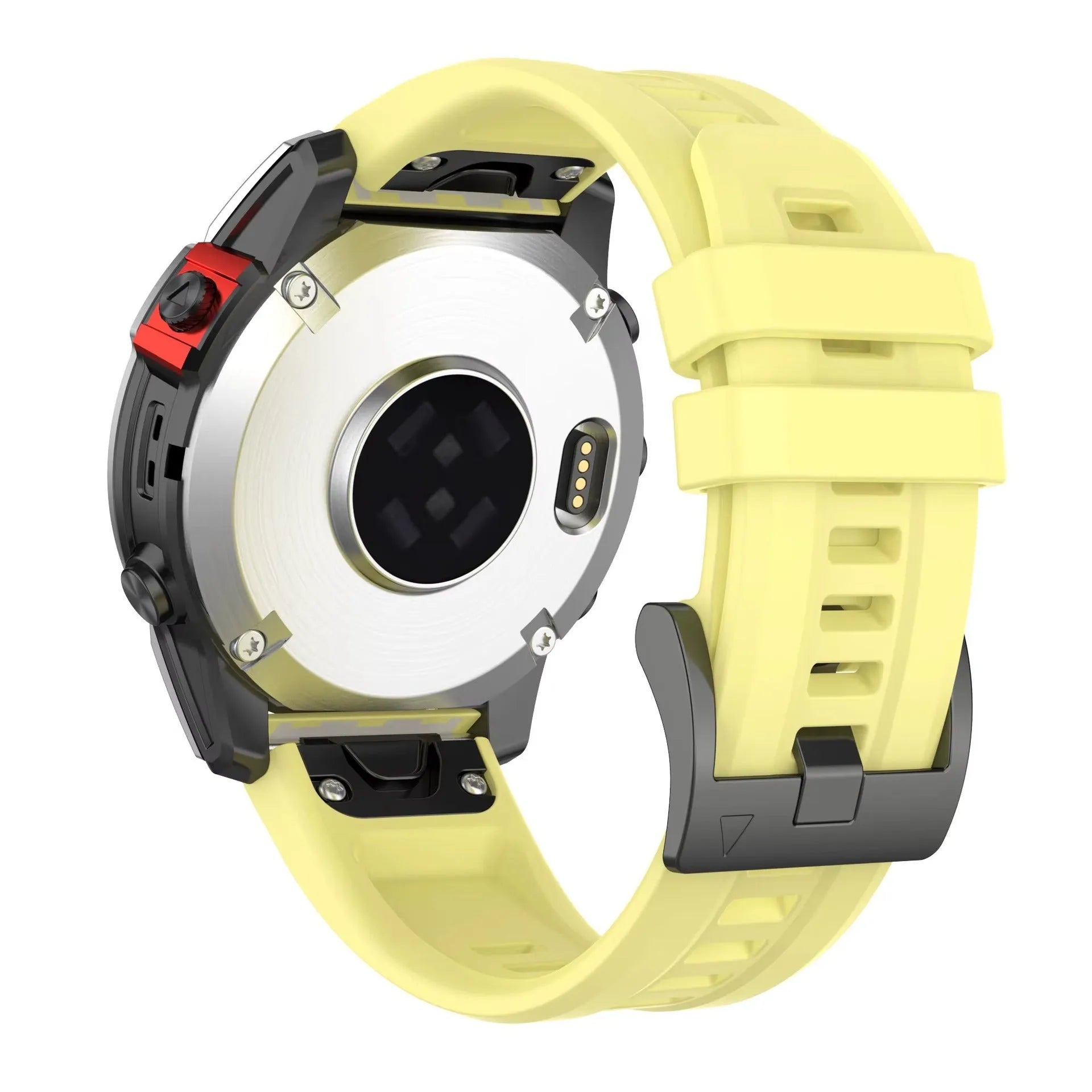Garmin Fenix 7 compatible silicone quick release sports watch strap in multiple colour options