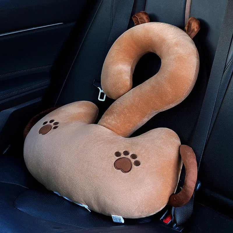 Square 65x65cm cartoon animal hug cushion pillow with soft PP cotton filler, shown in capybara design.