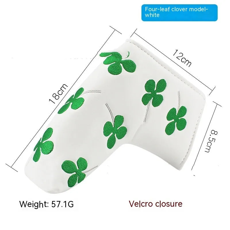Golf straight bar putter sleeve in various novelty designs with PU waterproof exterior