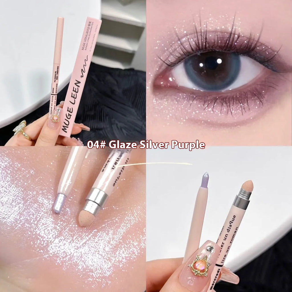 2-in-1 brightening eye shadow pen in a waterproof, smudge-proof formula showing multiple colour options.