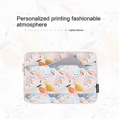White PU leather 14 inch waterproof laptop inner bag with anti-seismic protection