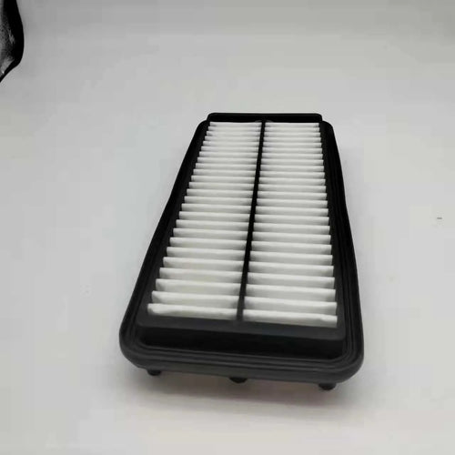 Black car air filter with 256x113x40mm dimensions for modern vehicle engines