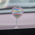 PVC duckling car decoration set with six cartoon ducks and welcome sign for vehicle interior