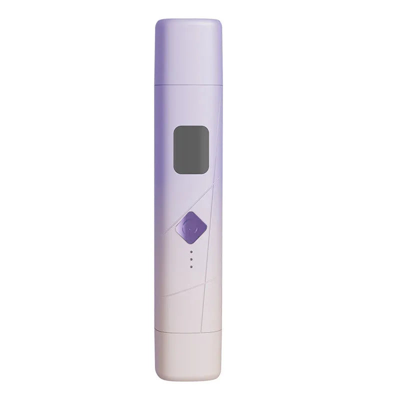 Upgrade 5th generation digital display women's shaver in gradient purple with ABS plastic body