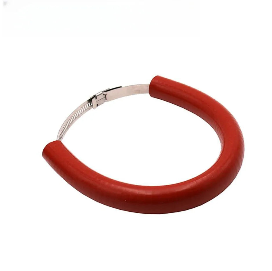 Universal motorcycle exhaust pipe anti-drop wring gasket in black, blue, or orange colour options