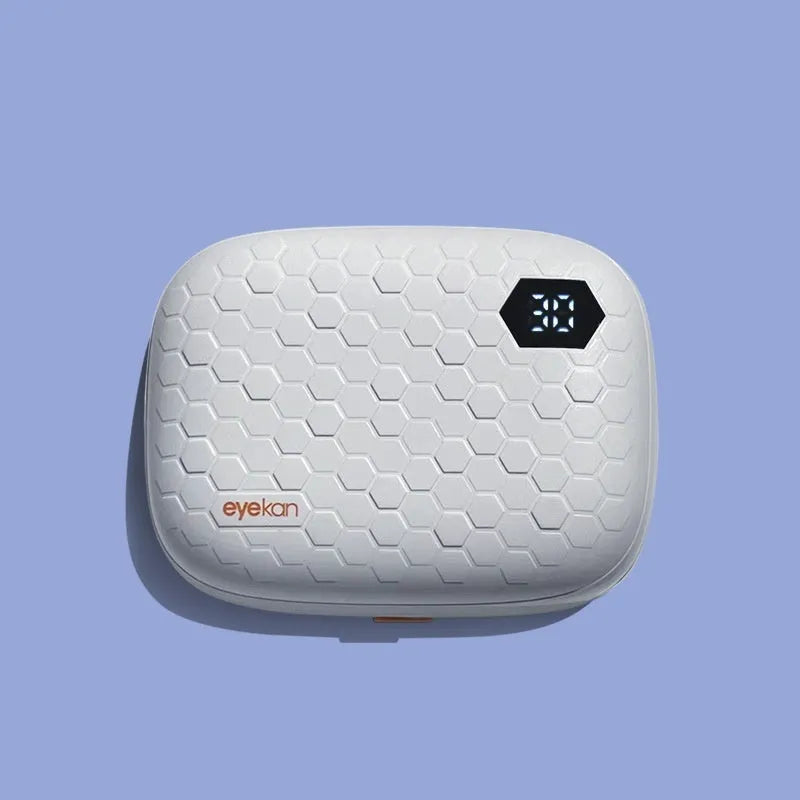 Automatic ultrasonic cleaning machine for invisible glasses in pearl white colour