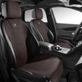 Ultra-thin tailored leather car seat cover with ventilation holes in Hermes Orange colour
