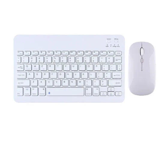 Compact Bluetooth keyboard for tablet with 78 keys in elegant white colour option