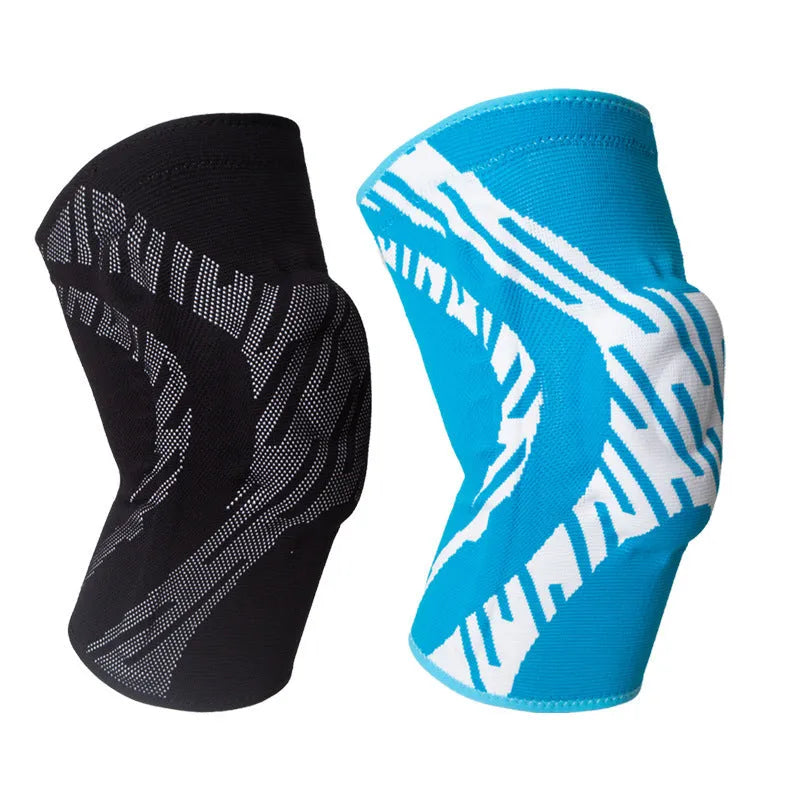 Nylon basketball knee pads in black or blue available sizes S M L XL