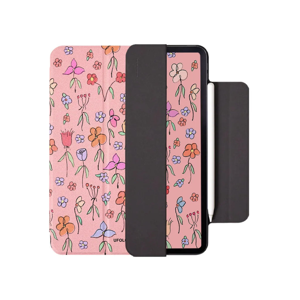 Magnetic clip protective flat shell case for 10.9-inch iPad Air 4 and iPad Air 5 tablets.