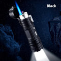TH727 multifunction waterproof metal flashlight lighter in five colour options