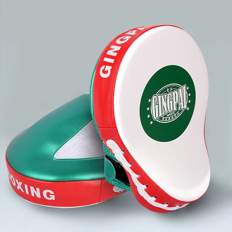 Vertical hanging PU martial arts baffle target in gold or green colour, 60cm height
