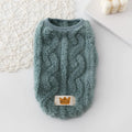 Thermal knitted thickened polyester vest for small dogs, yellow colour, XS size, chest circumference 30 cm