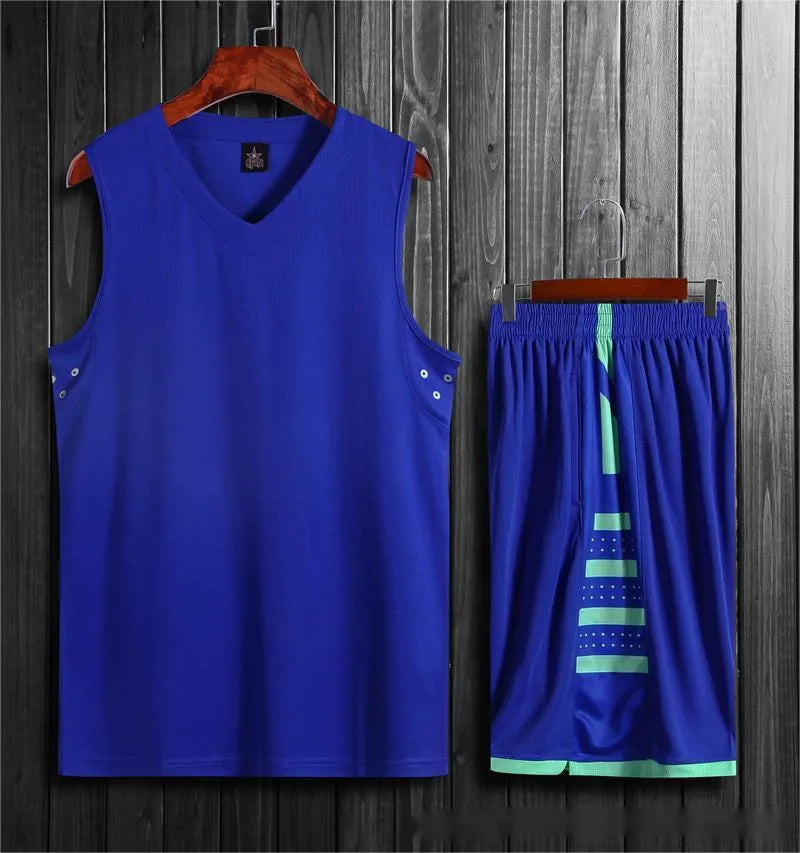Student campus competition training breathable sports vest and pants set