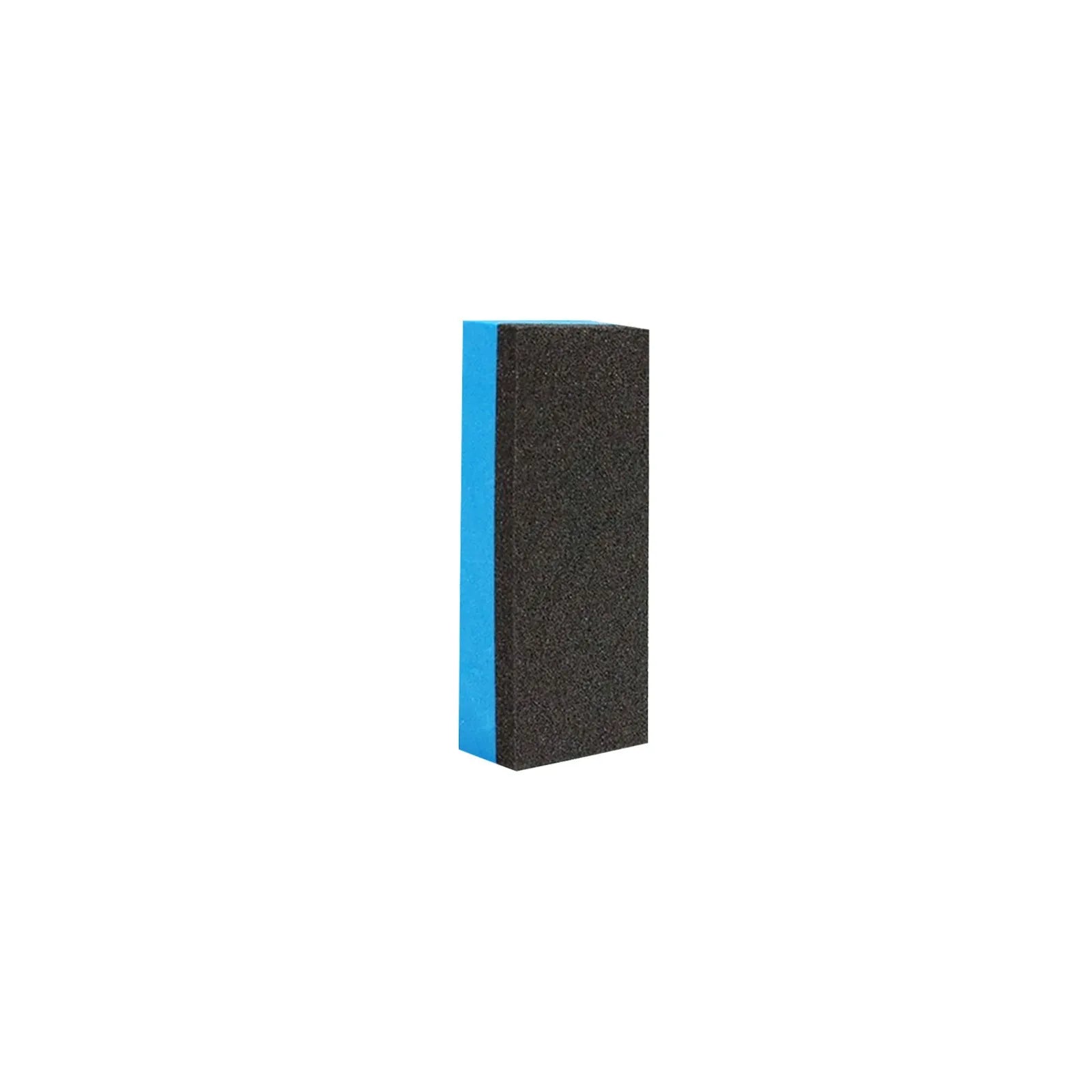 Automotive rust remover spray bottle and blue square sponge for car body corrosion treatment