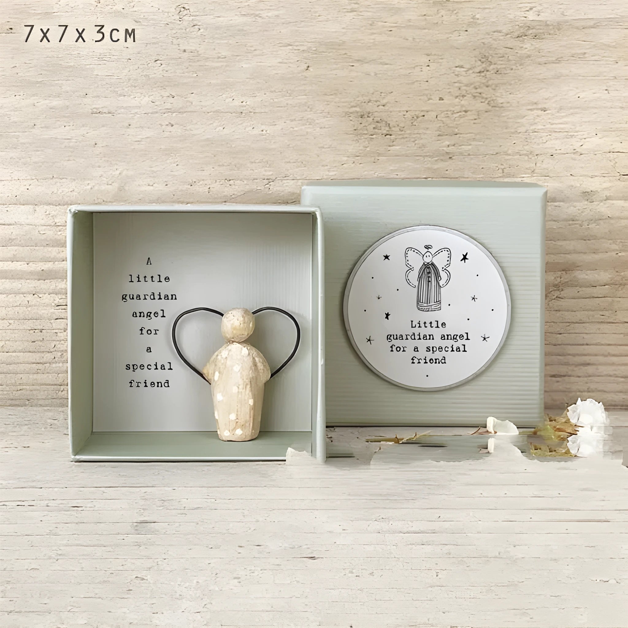 Guardian angel resin ornament with modern simple cartoon design for gift giving