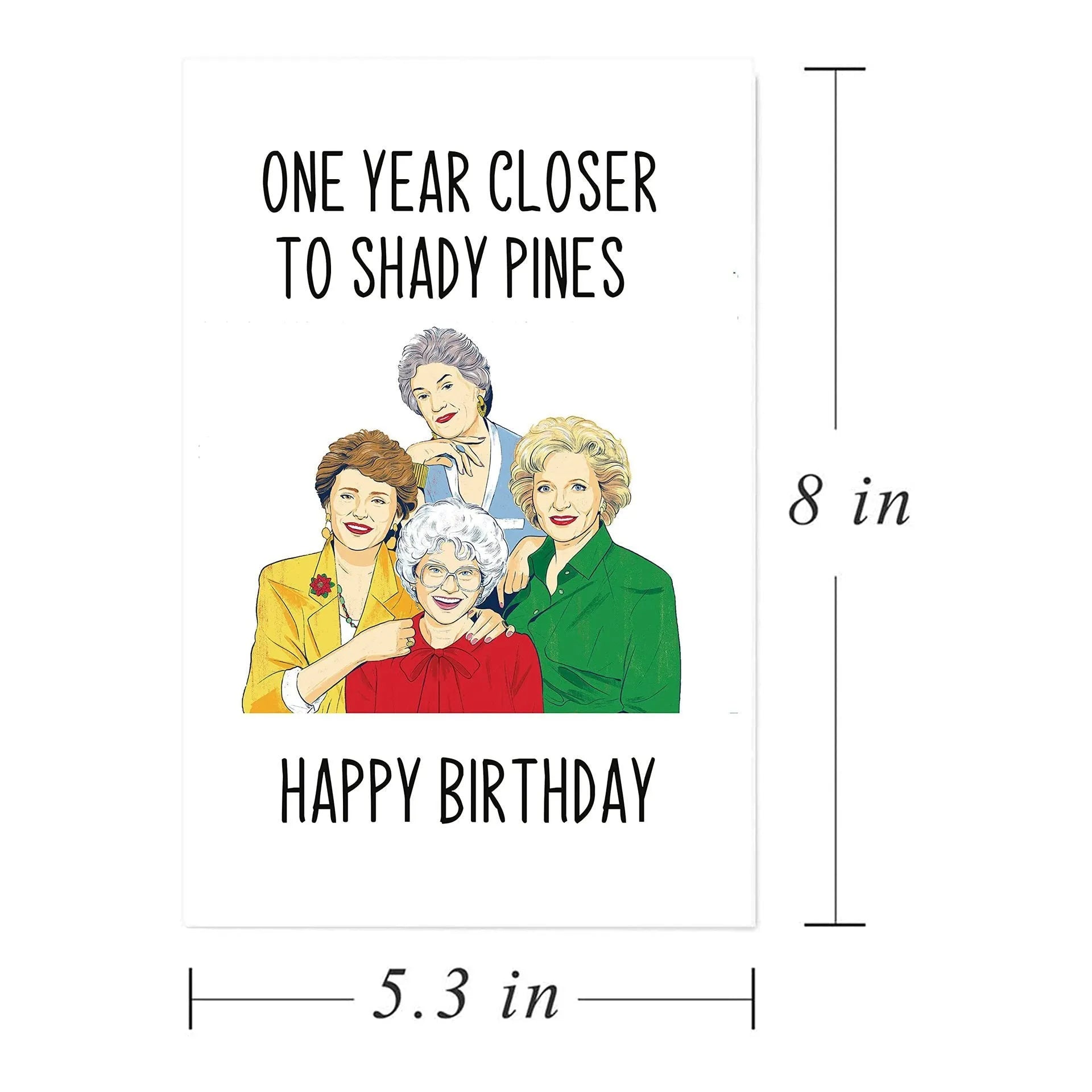 Simple printed paper birthday greeting card with a selection of coloured and kraft paper envelopes.