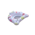 White luminous U-shaped inflatable seat float on water measuring 120x120cm