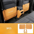 Three-piece anti-kick pad set for 2023 Mitsubishi Outlander leather interior protection
