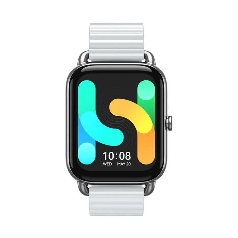 S4PLUS LS11 smart sports watch with AMOLED display showing fitness metrics on wrist