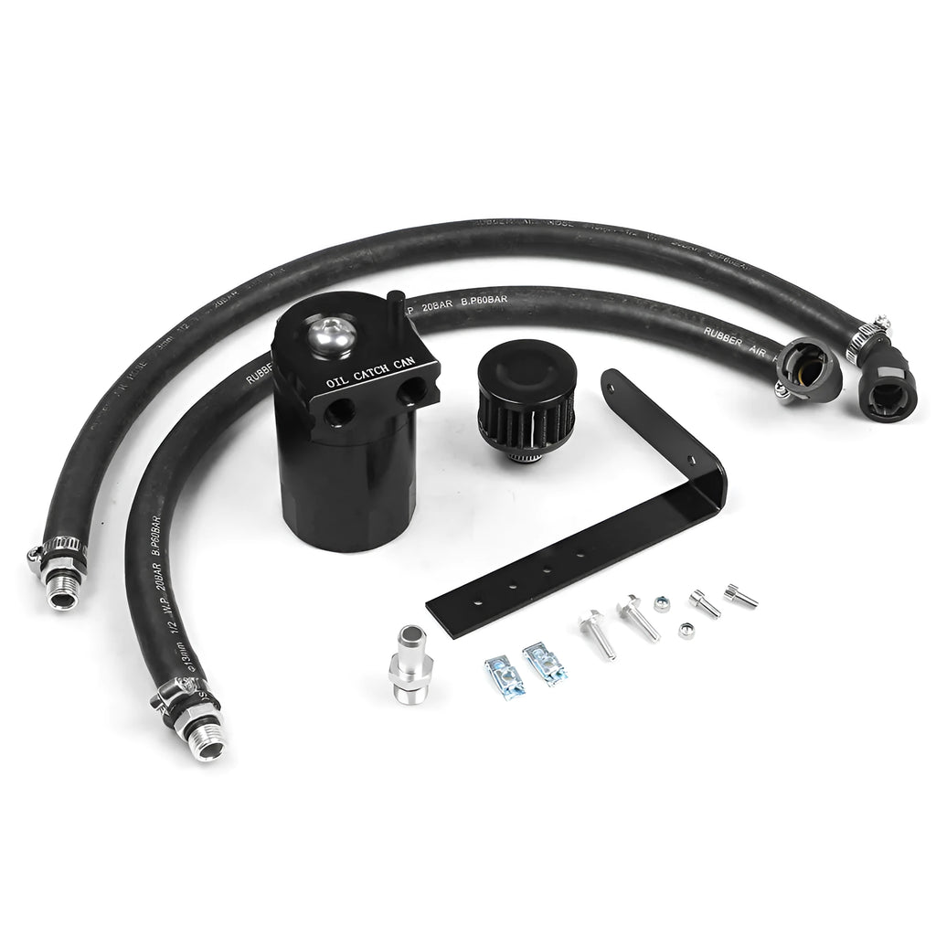 Aluminium alloy oil separator for Ford Expedition in black, red, blue, and silver colour options.