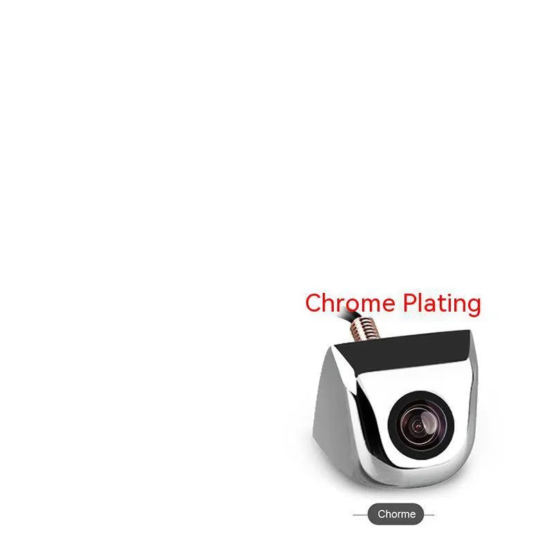Black metal HD waterproof rearview camera for cars with screw plug-in connection.