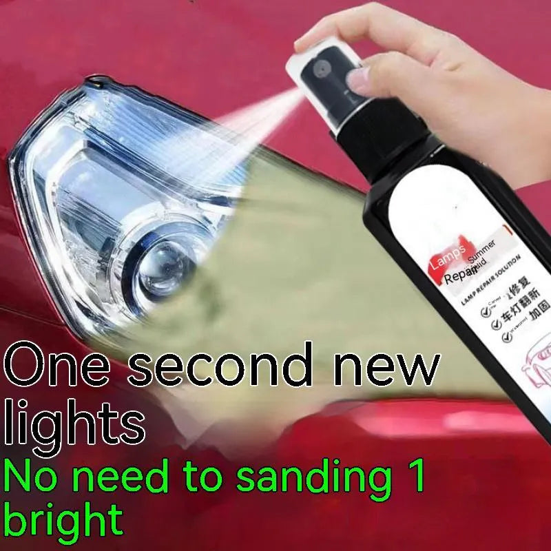 Single 100ml bottle of car headlight renovation repairing liquid for yellowed lamps