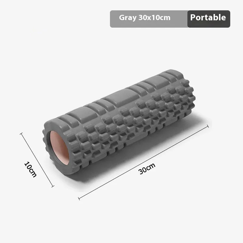 EVA foam roller for fitness recovery in multiple diameter and colour options