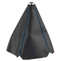 General Motors PU leather gear shifter dirt-proof cover in black, red, blue, yellow, and white colour options.
