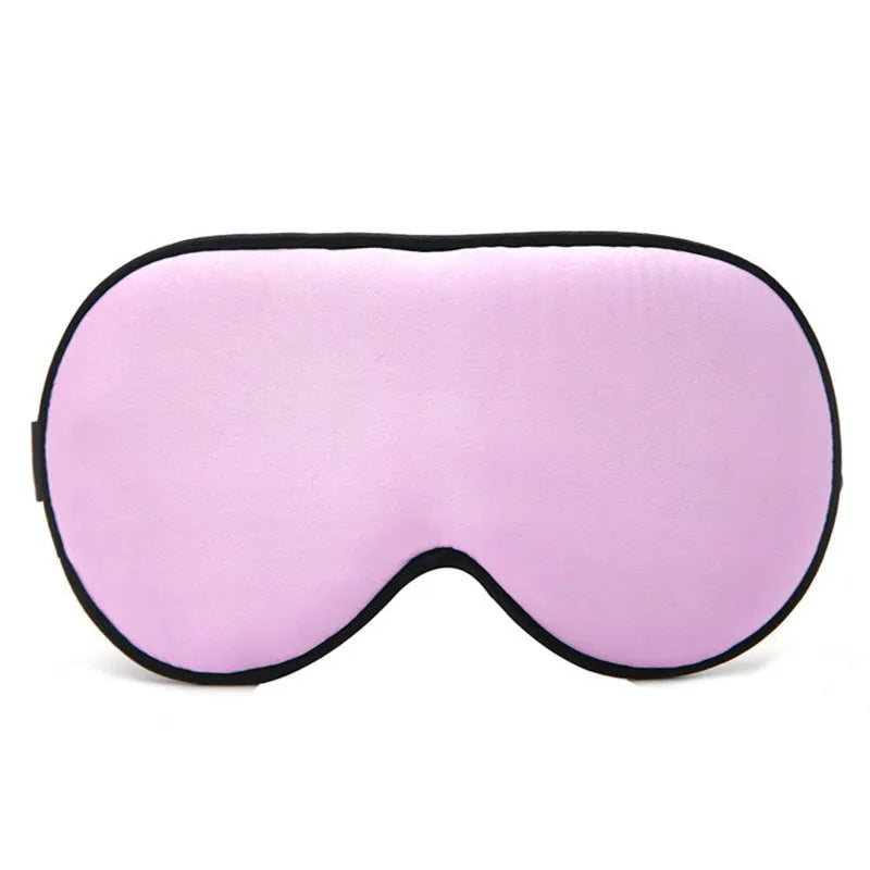 Double-sided mulberry silk eye mask in multiple colours, showing embroidery and print detail.