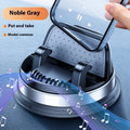 YQ09 rotating support suction cup phone holder on dashboard in black color with 360 degree rotation feature