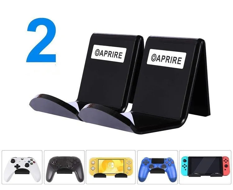 Universal game controller mounting bracket in black, white or transparent for bathroom and door installation