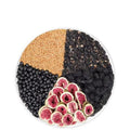 Mulberry flaxseed fig herbal tea bags in packaging with free cup option