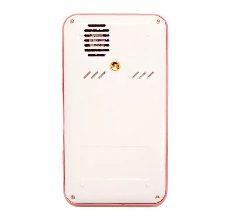 White and rose gold miniature DLP Android projector with compact portable design