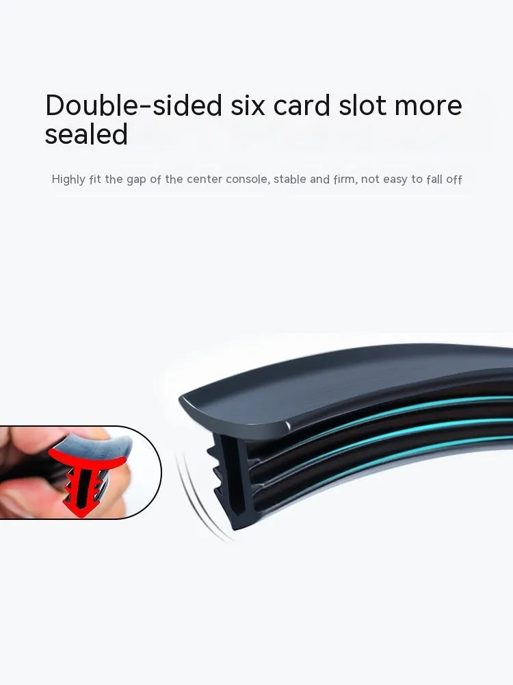 Outlander dashboard silicone soundproof seal strip measuring 1.6 metres with double-sided card slots