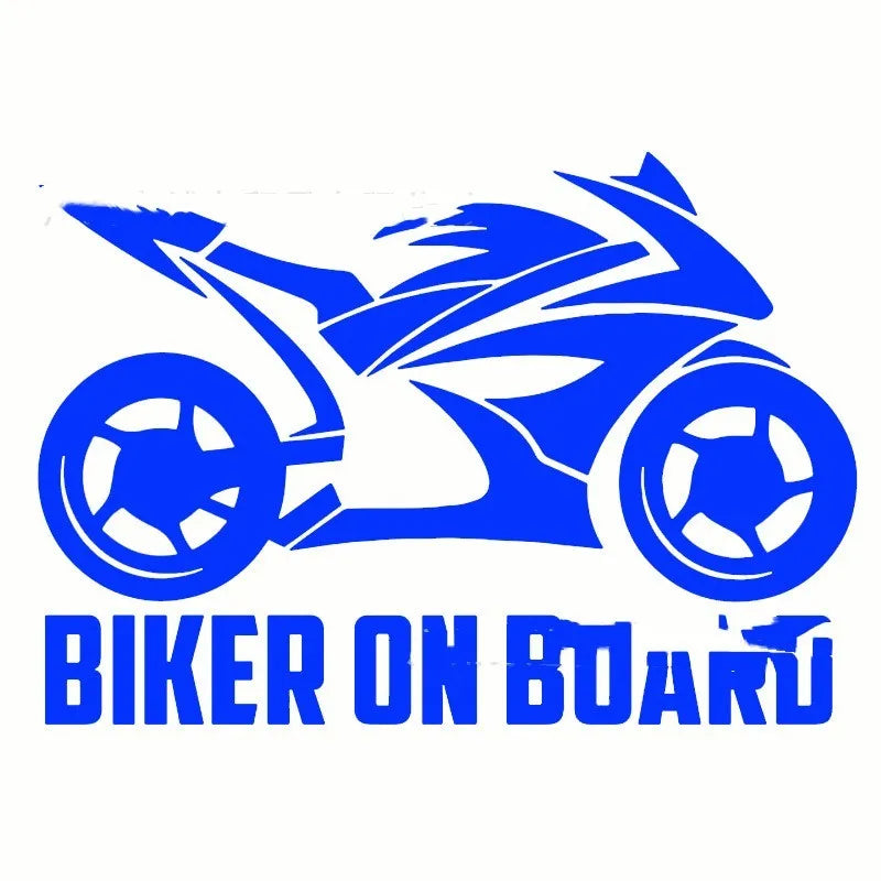 Motorcycle car reflective stickers in multiple colours with two size options on vehicle surface