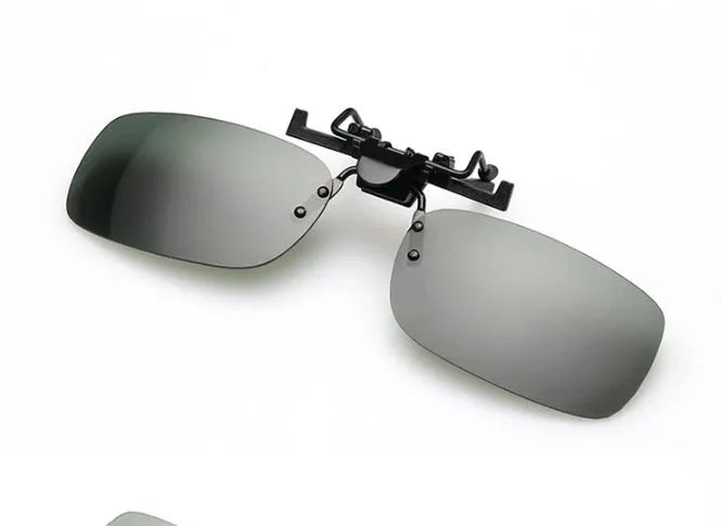 Clip-on night vision sunglasses for drivers with PC lenses in multiple colour options