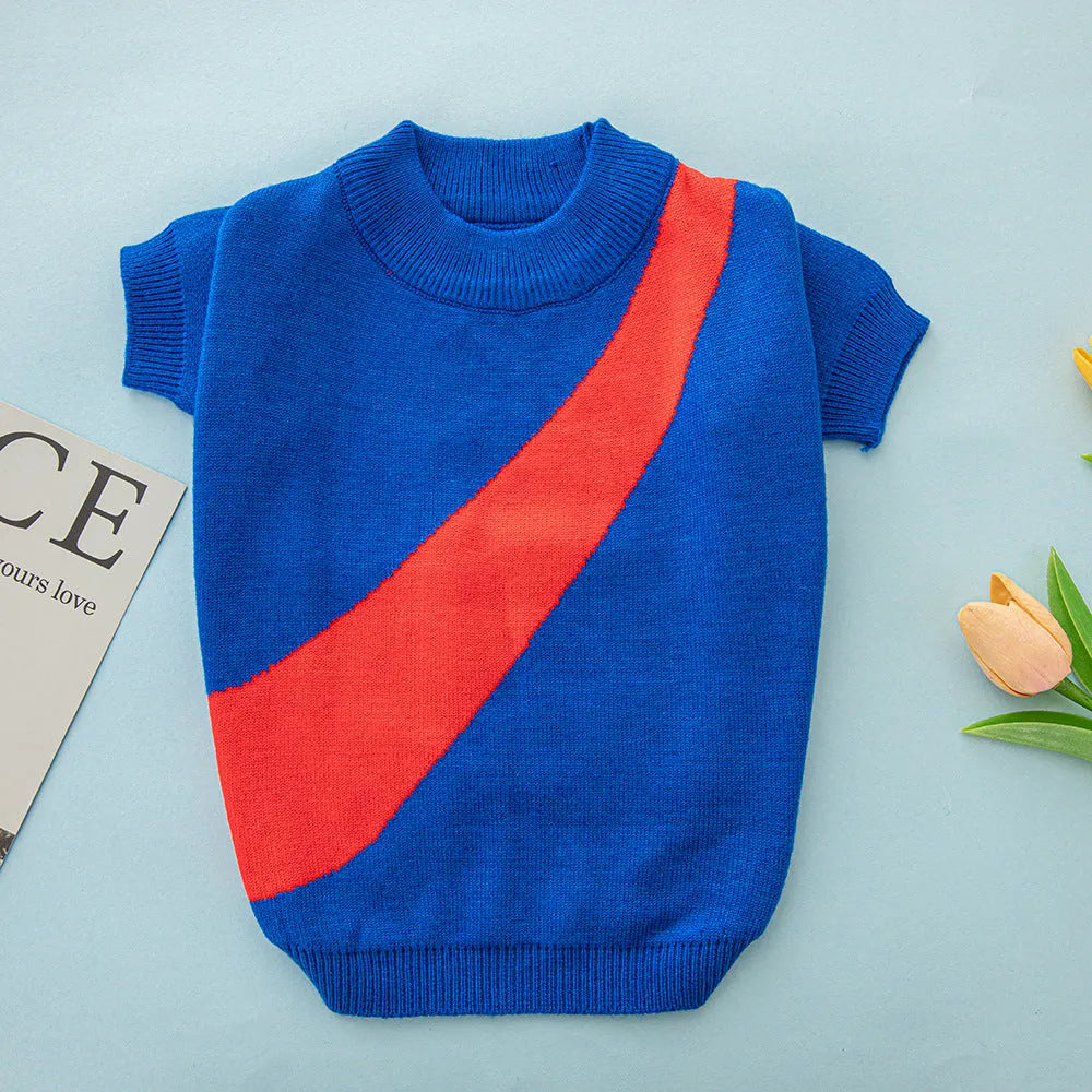 Wool dog sweater for corgis and poodles in casual style with colour options