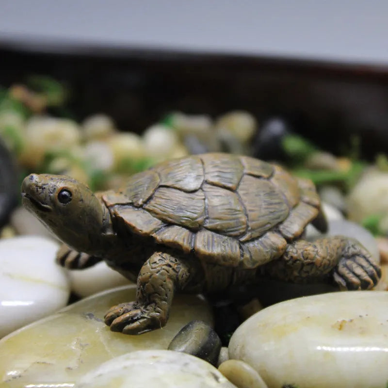 Resin turtle garden ornament for micro landscape decoration projects