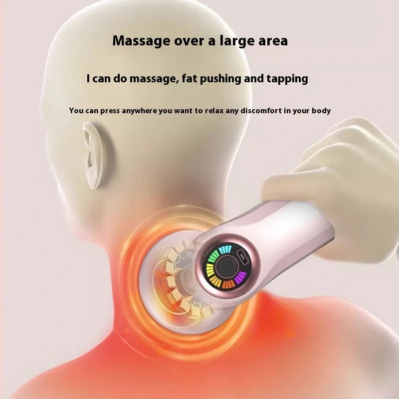 USB electric massager for spine, back and legs in black, pink, or white.