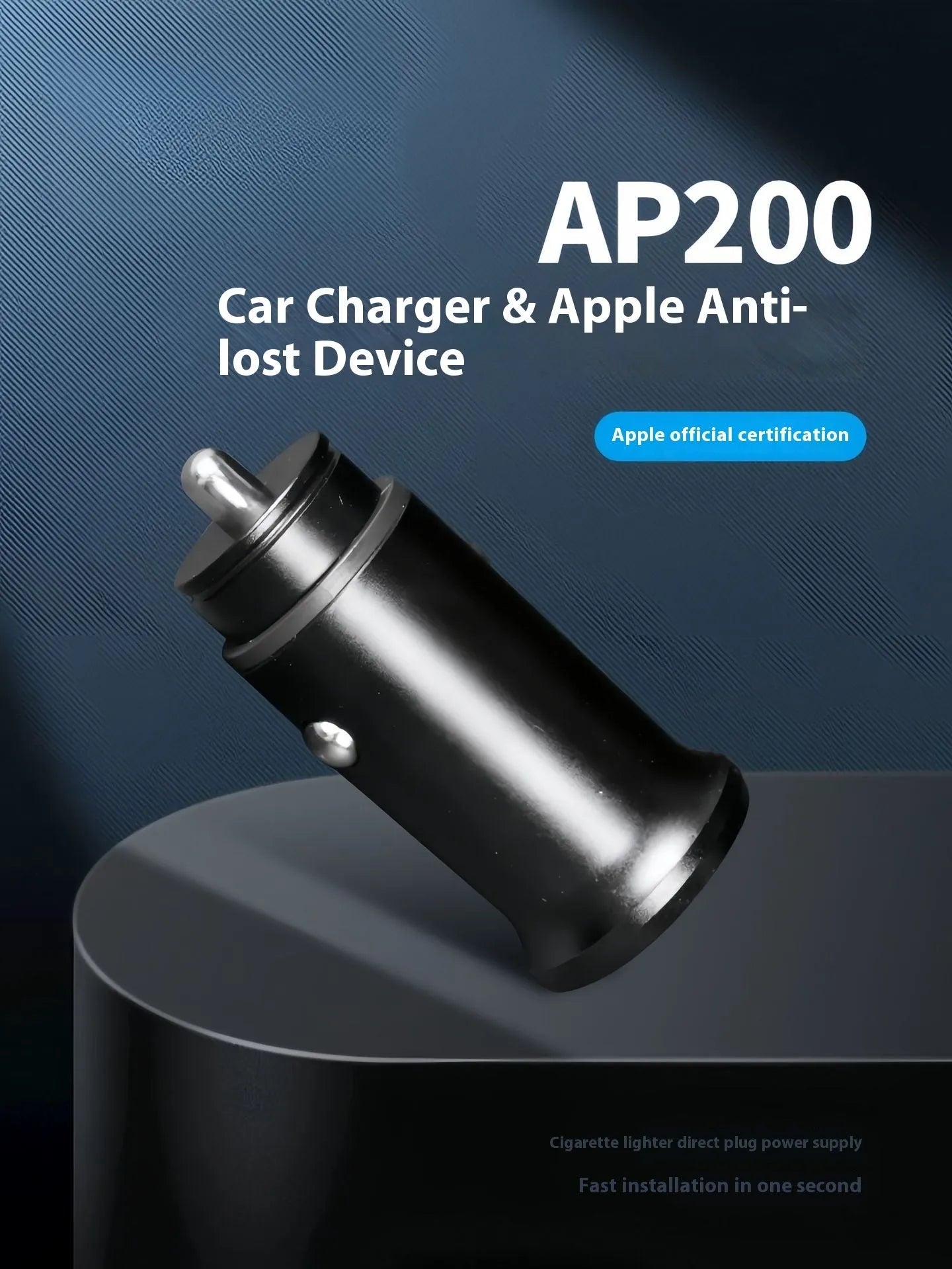 Black car charger GPS locator device for OBD-II port vehicle tracking.